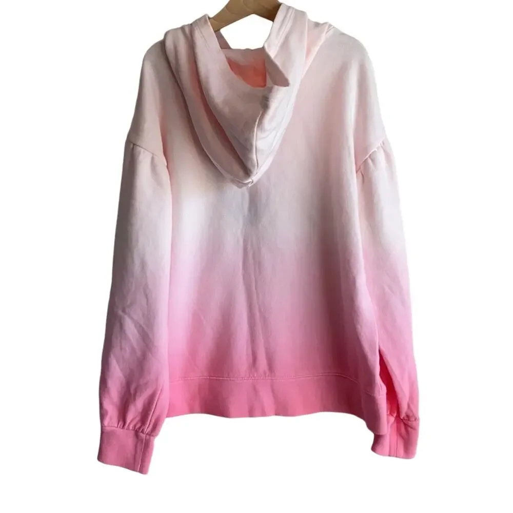 Gap KIDS Pink Dip Dye hooded sweatshirt XXL
